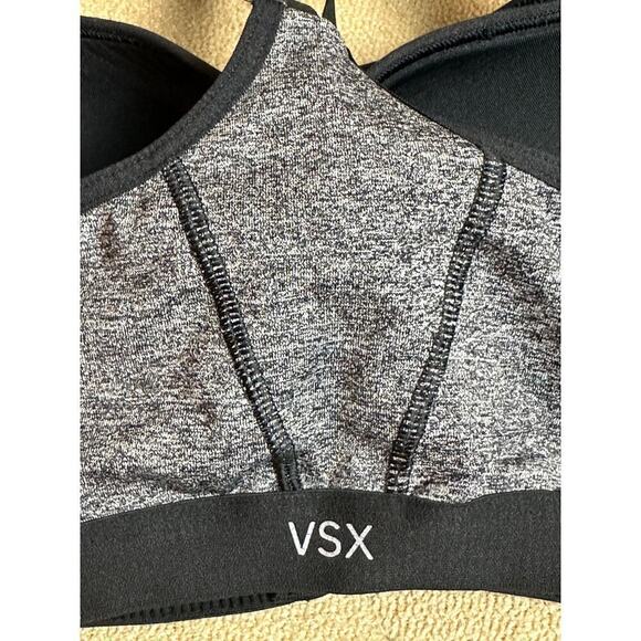 Victoria Secret VSX Htr Grey Raceback Sports Bras Women's Size 32DD - Picture 4 of 7